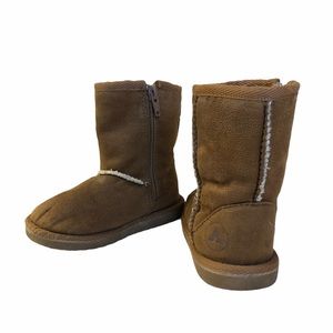 AIRWALK Suede Sherpa Lined Zip up Boots